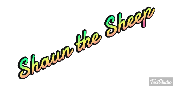 Shaun the Sheep Texteffekt