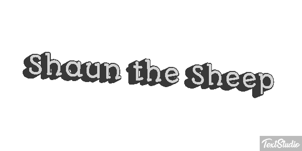 Shaun the Sheep Texteffekt