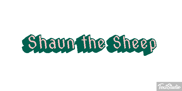 Shaun the Sheep Texteffekt