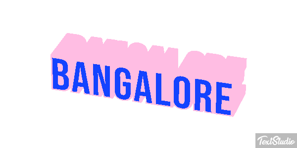 Bangalore Efecto de texto