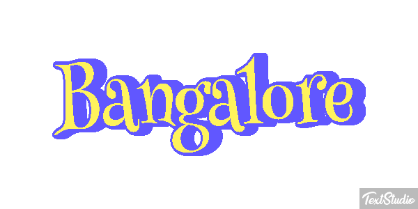 Bangalore Efecto de texto