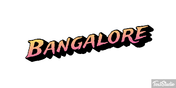 Bangalore Efecto de texto