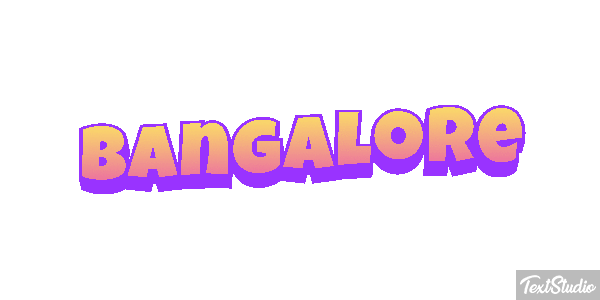Bangalore Efecto de texto