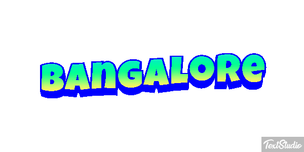 Bangalore Efecto de texto