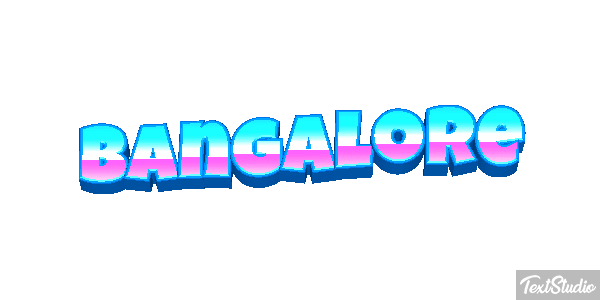Bangalore Efecto de texto