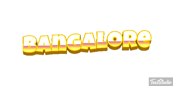 Bangalore Efecto de texto