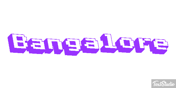Bangalore Efecto de texto