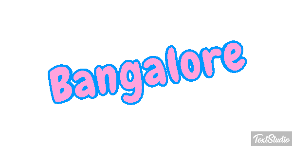 Bangalore Efecto de texto