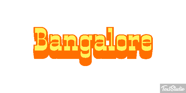 Bangalore Efecto de texto