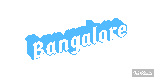 Bangalore Efecto de texto