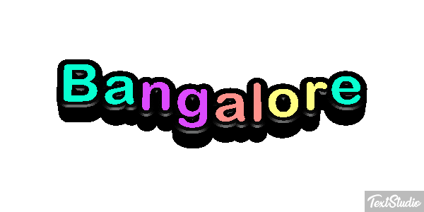 Bangalore Efecto de texto