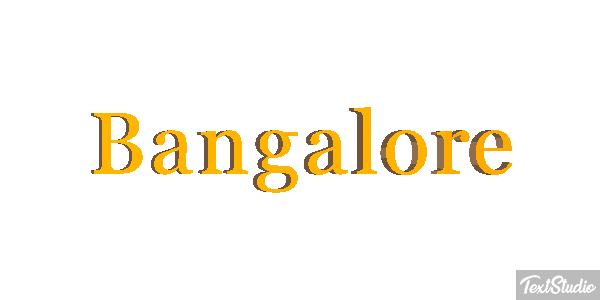 Bangalore Efecto de texto
