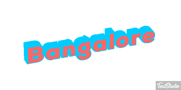 Bangalore Efecto de texto