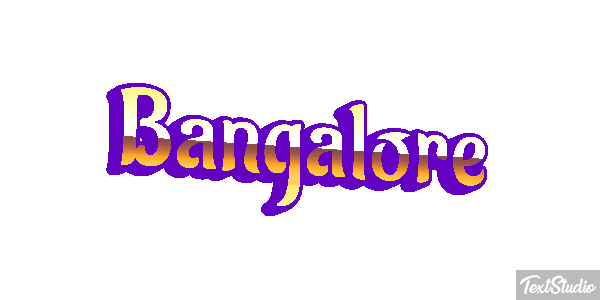 Bangalore Efecto de texto