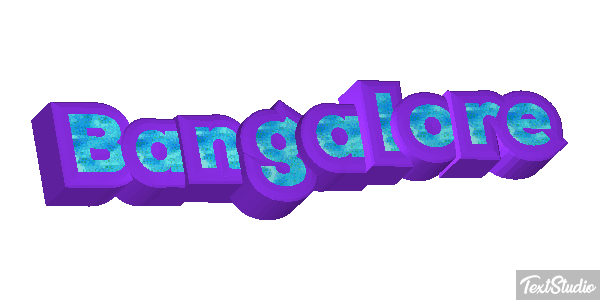 Bangalore Efecto de texto