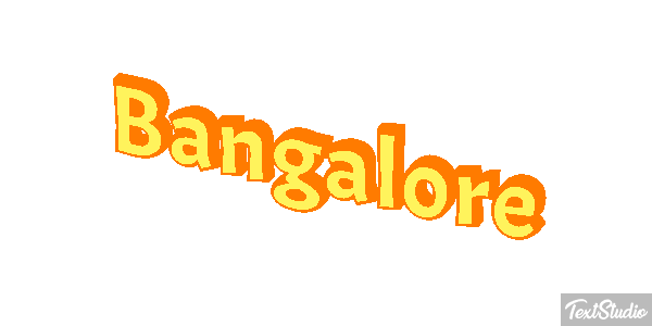 Bangalore Efecto de texto