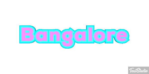 Bangalore Efecto de texto