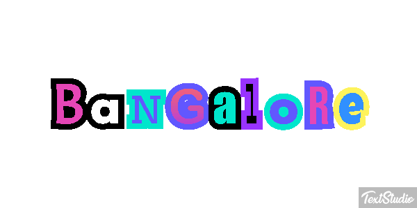 Bangalore Efecto de texto