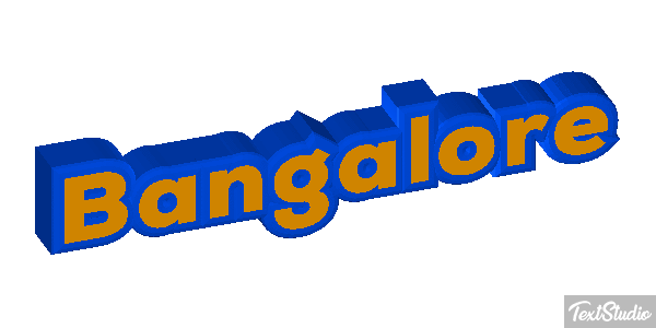 Bangalore Efecto de texto