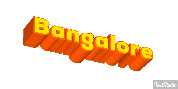 Bangalore Efecto de texto