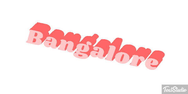 Bangalore Efecto de texto