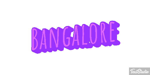 Bangalore Efecto de texto