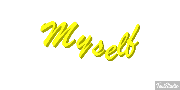 Myself Effet de texte