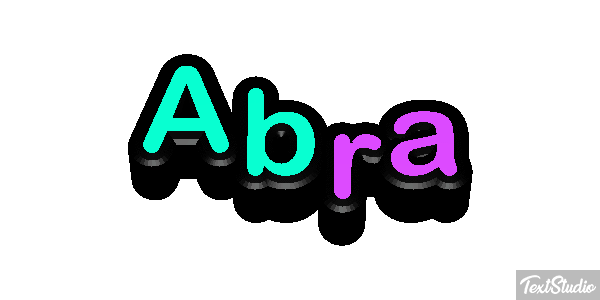 Abra Текстовый эффект