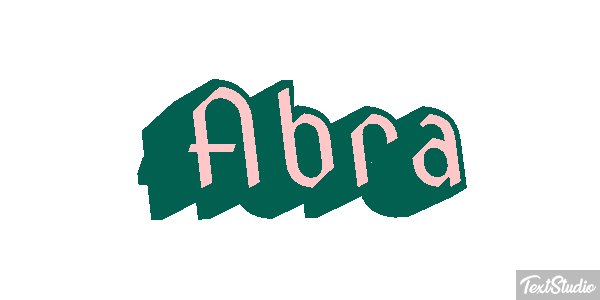 Abra Текстовый эффект