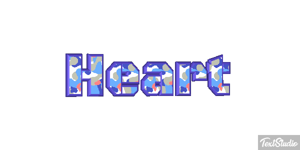 Heart Text effect