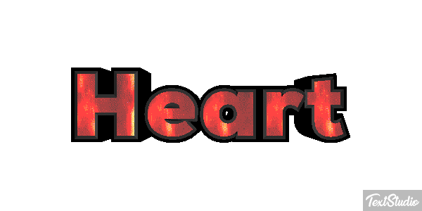 Heart Text effect