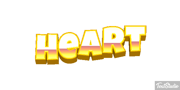 Heart Text effect