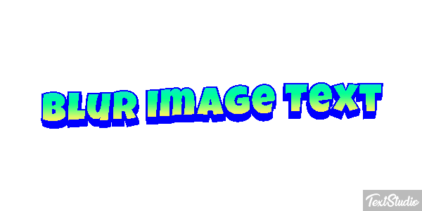 Blur Image Text Text effect