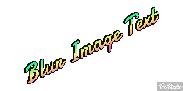 Blur Image Text Text effect