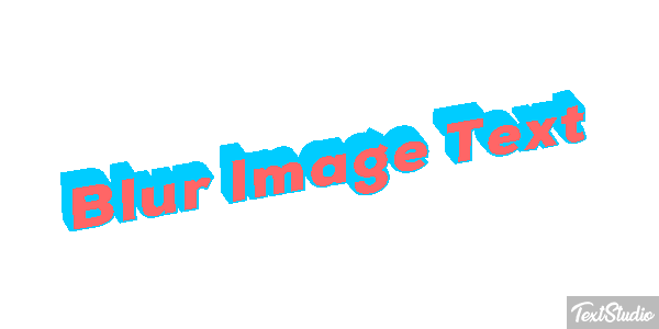 Blur Image Text Text effect