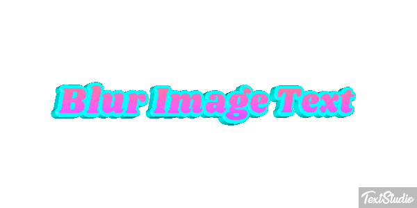 Blur Image Text Text effect