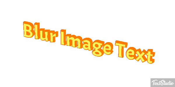 Blur Image Text Text effect