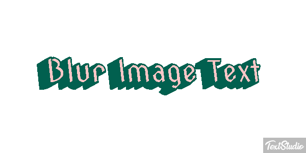 Blur Image Text Text effect