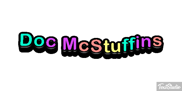 Doc McStuffins Efecto de texto