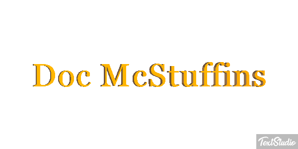 Doc McStuffins Efecto de texto
