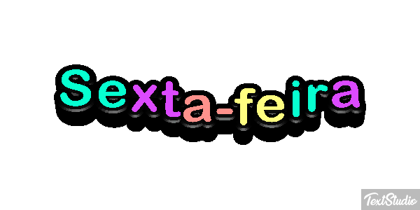 Sexta-feira テキスト効果