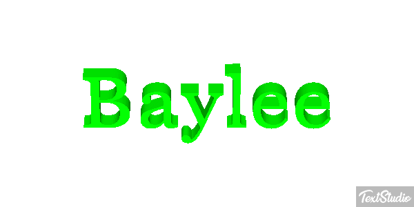 Baylee テキスト効果