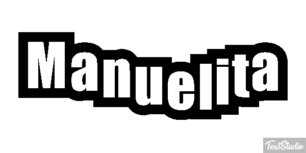 Manuelita Efecto de texto