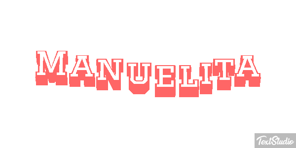 Manuelita Efecto de texto