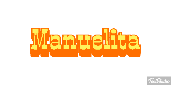 Manuelita Efecto de texto
