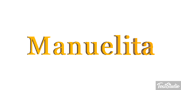 Manuelita Efecto de texto