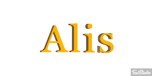 Alis Text effect