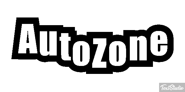 AutoZone Effet de texte