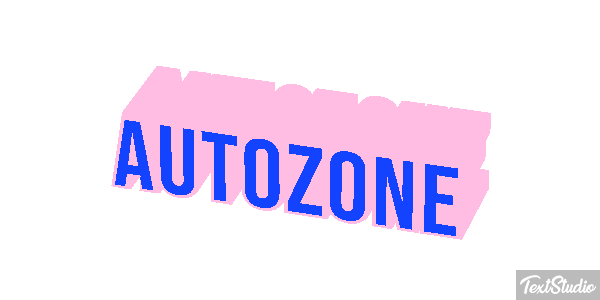 AutoZone Effet de texte