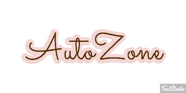 AutoZone Effet de texte